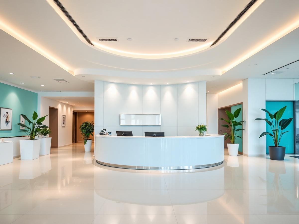 ASTROMEDICS hospital reception lobby